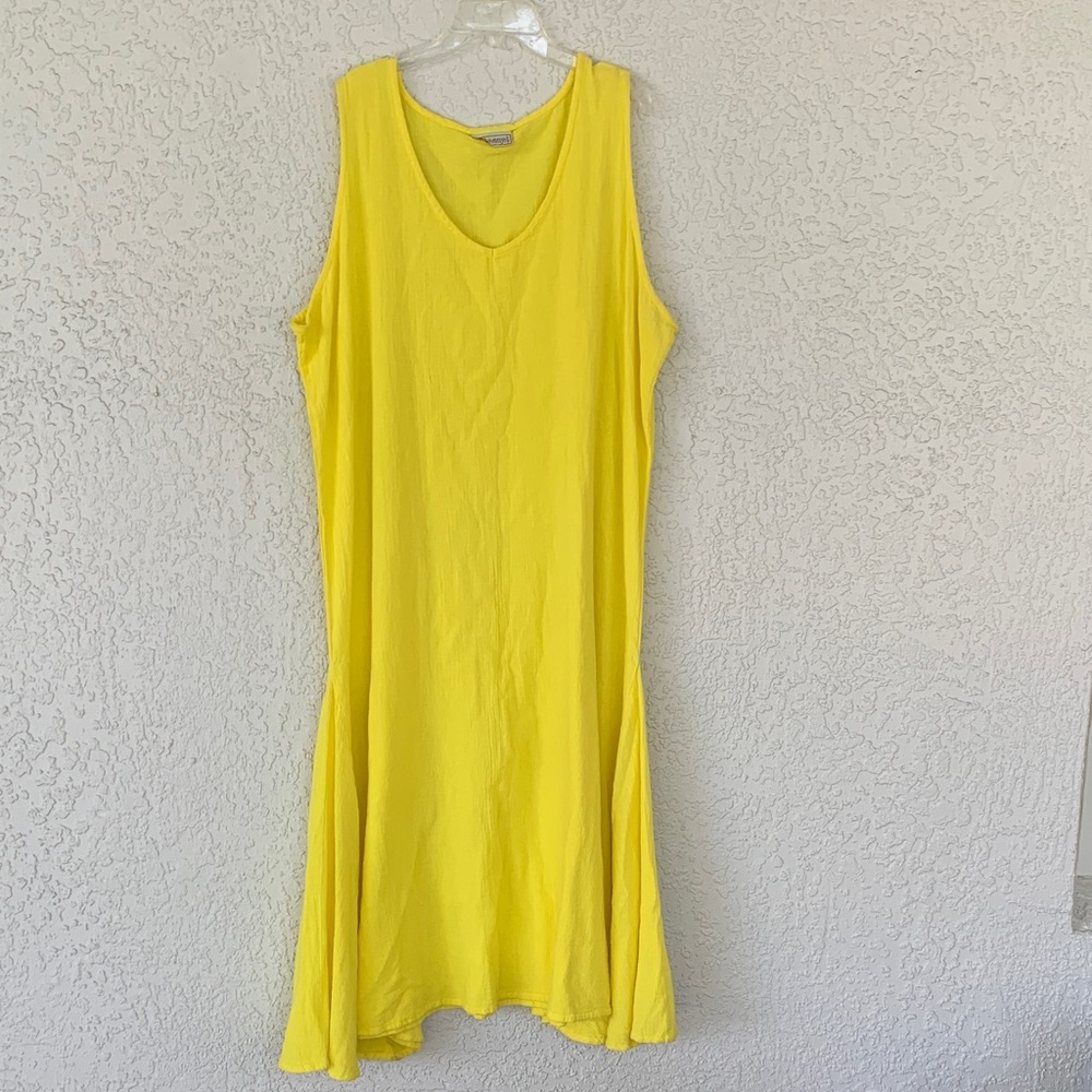 Cottonways Yellow Sleeveless Dress size 3